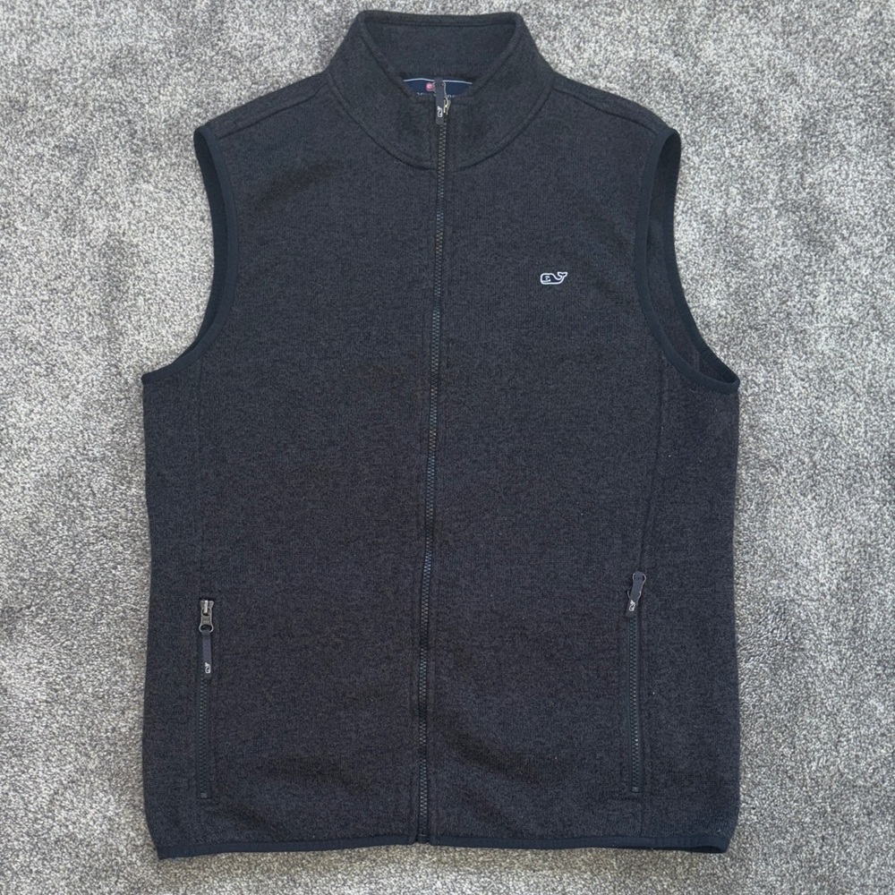 Vineyard Vines Charcoal Fleece Vest